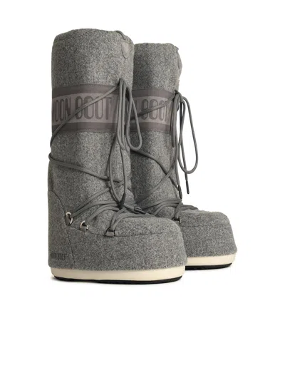 Moonboot Moon Boot 'icon' In Grey Fabric