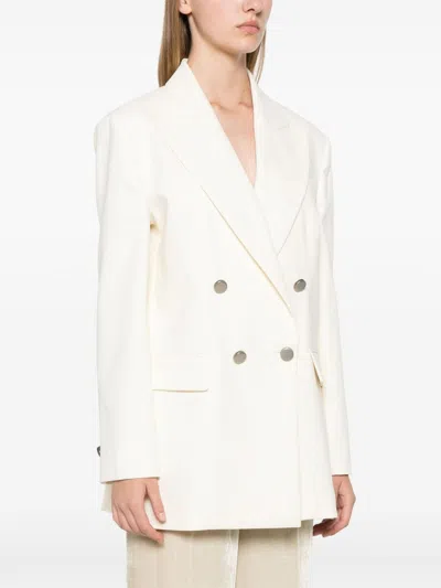 P.a.r.o.s.h Parosh Crew Cotton Blend Blazer Jacket