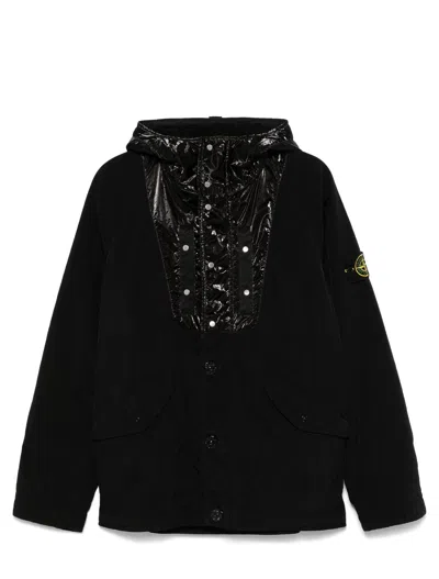 Stone Island Men's Techno Fabric Jacket In Black