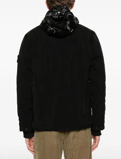 Stone Island Men's Techno Fabric Jacket In Black
