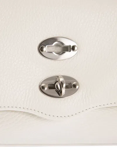 Zanellato Postina Daily Small Leather Handbag In White