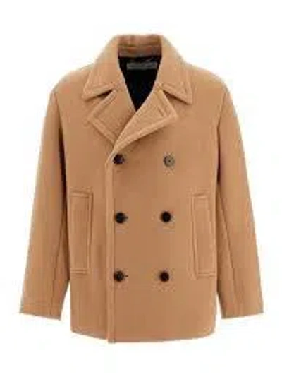 Dries Van Noten Wool Coat For Men In Brown