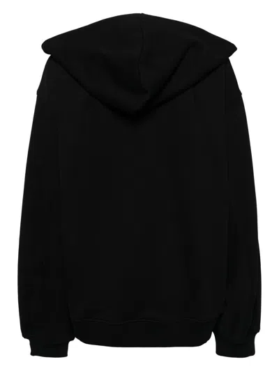 Helmut Lang Hoodie With Drawstring Hood And Kangaroo Pocket In Black