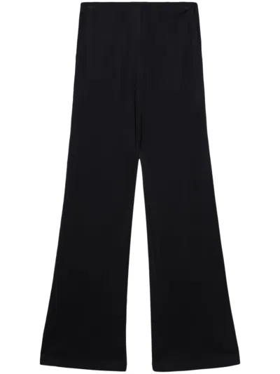Helmut Lang Fluid Straight-leg Trousers In Black