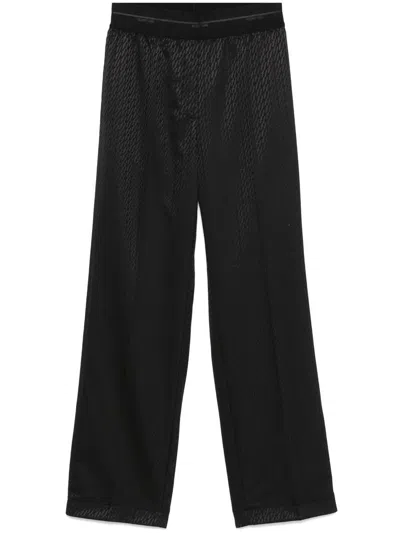 Helmut Lang Fluid Straight-leg Trousers In Black