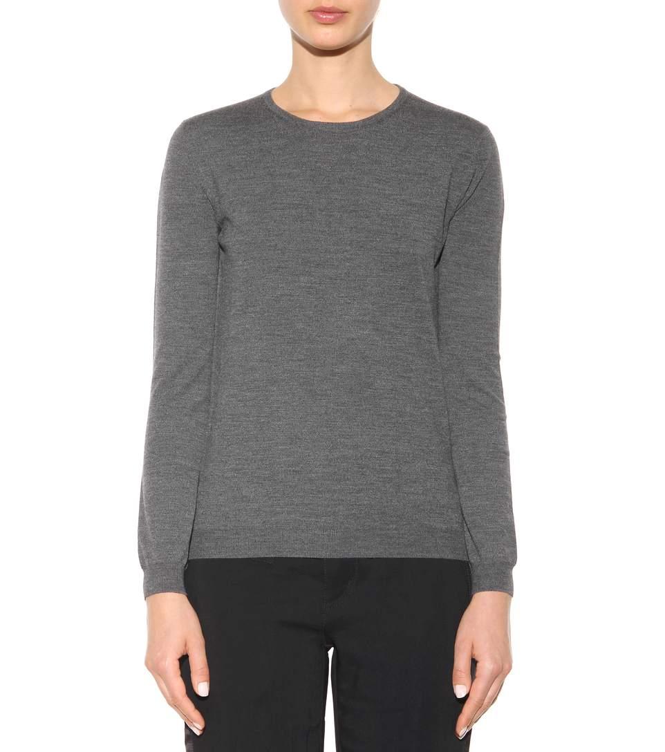 Tom Ford Virgin Wool-blend Sweater In Grey | ModeSens