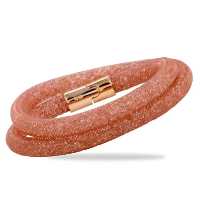 Swarovski Stardust Rose Double Bracelet 5089853 M   Medium In Multi
