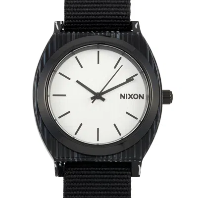 Nixon Time Teller Acetate All Black/silver 40 Mm Watch A327-2345 In Multi