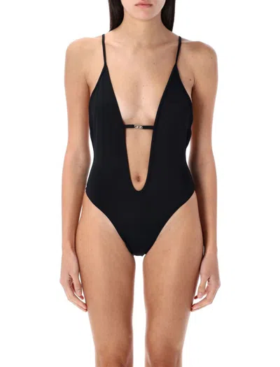 Diesel Daisydnm Onepiece Swimsuit In Black