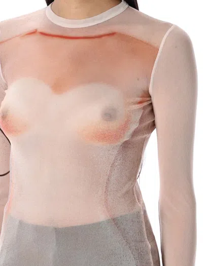 Jean Paul Gaultier Le Classique Short Dress In Pale Pink