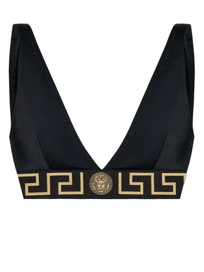 Shop Versace Swimwear In Black