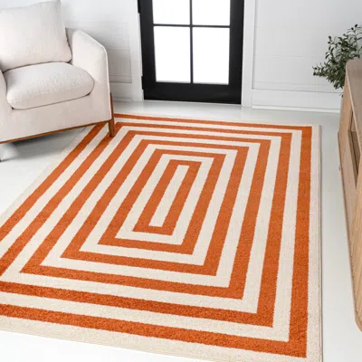 Jonathan Y Design Bandol Modern Classic Mitre Stripe Runner Rug