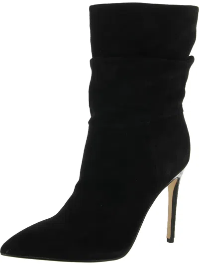 Nine West Mycki Womens Slouchy Pointed Toe Mid-calf Boots In Black