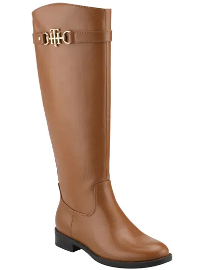 Tommy Hilfiger Inezy Womens Zipper Almond Toe Knee-high Boots In Multi