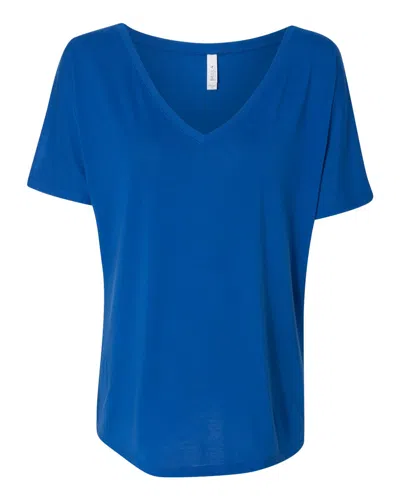 Bella+canvas Women's Slouchy V-neck Tee In Blue