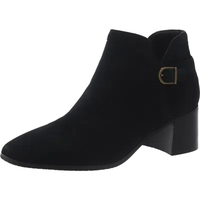 Nydj Denisgo Womens Faux Suede Block Heel Ankle Boots In Multi