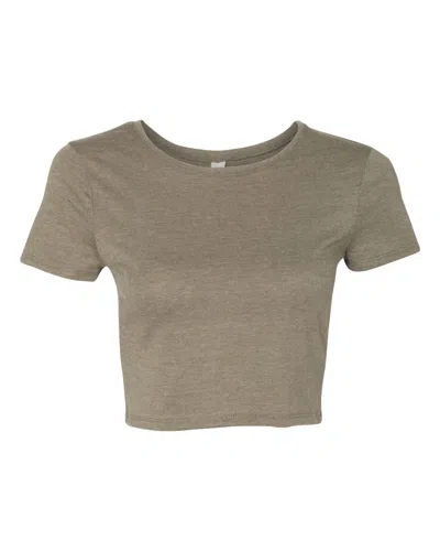 Shop Bella+canvas Women's Crop Tee In Grey