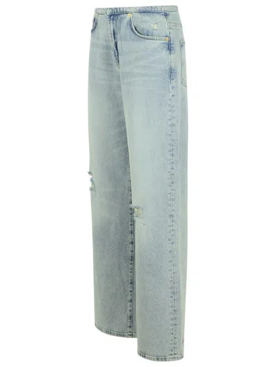 7 For All Mankind 'sunkissed' Light Blue Denim Jeans In Blue
