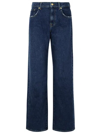 7 For All Mankind Tess Jeans In Stretch Denim In Blue