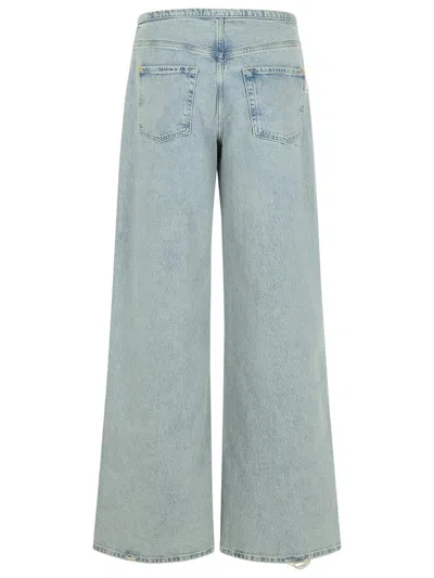 7 For All Mankind 'sunkissed' Light Blue Denim Jeans In Blue