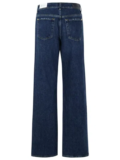 7 For All Mankind Tess Jeans In Stretch Denim In Blue