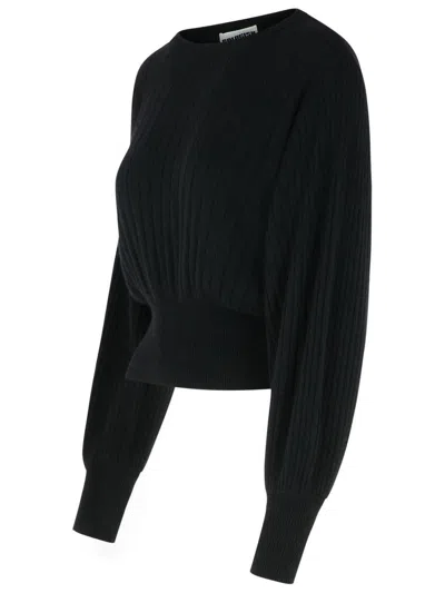 COLORUSH COLORUSH 'PRAGUE LUX' BLACK CASHMERE SWEATER 