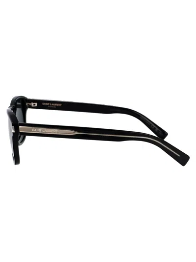 Saint Laurent Eyewear Sunglasses In Black-crystal-black