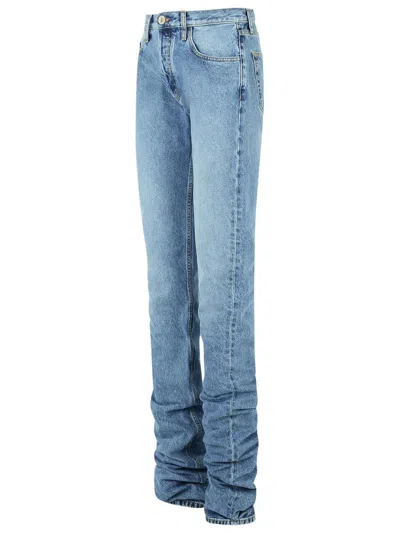 Attico Blue Long Jeans In Blue