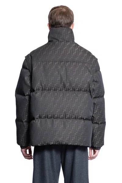 Fendi Man Brown Jackets In Brown