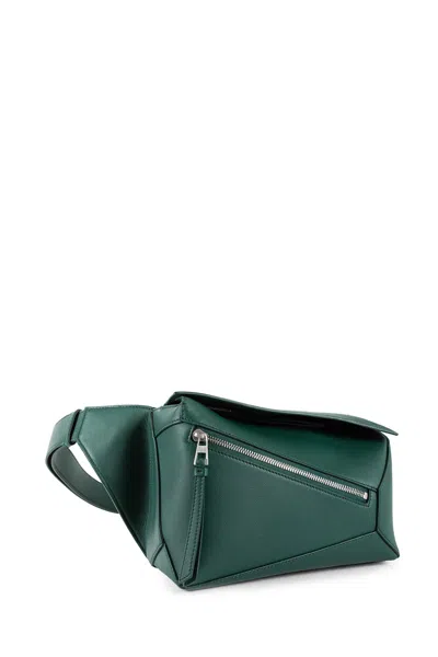 Loewe Man Green Fanny Packs In Green
