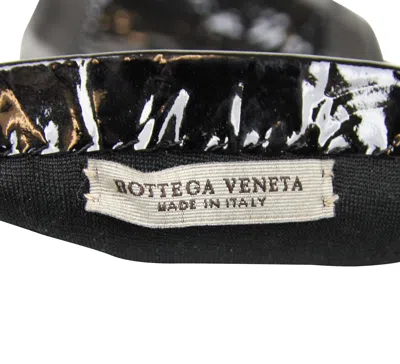 Bottega Veneta Women's Black Leather / Patent Leather Long Gloves