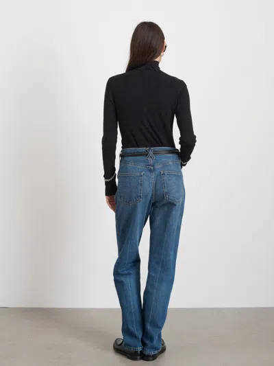 Alex Mill Emmaline Turtleneck In Merino Wool In Soot