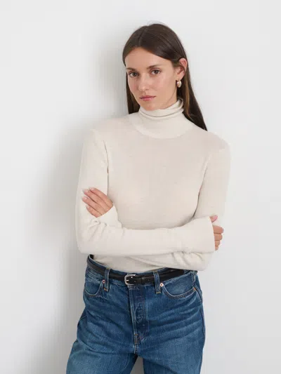 Alex Mill Emmaline Turtleneck In Merino Wool In Cream
