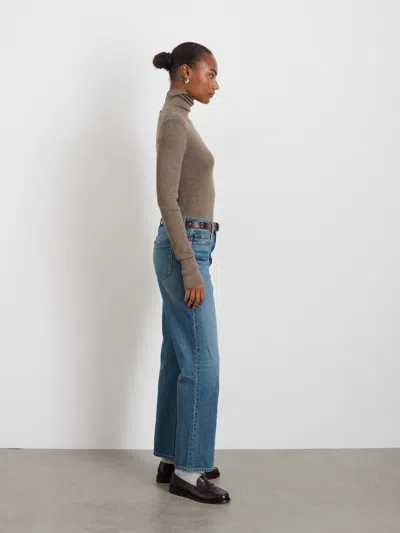 Alex Mill Emmaline Turtleneck In Merino Wool In Taupe