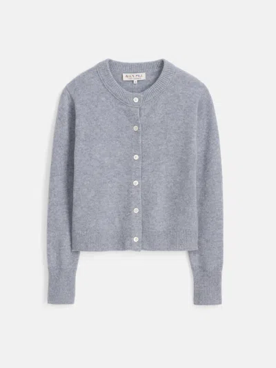 Alex Mill Lucie Cardigan In Cashmere In Icy Grey