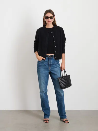 Alex Mill Lucie Cardigan In Cashmere In Black