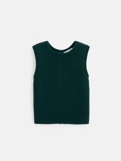 Alex Mill Lucie Vest In Cashmere In Cypress Green