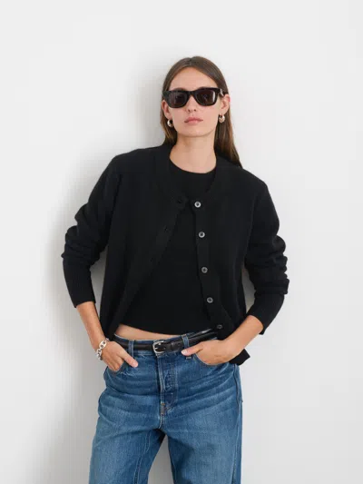 Alex Mill Lucie Cardigan In Cashmere In Black