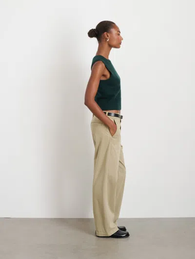 Alex Mill Lucie Vest In Cashmere In Cypress Green
