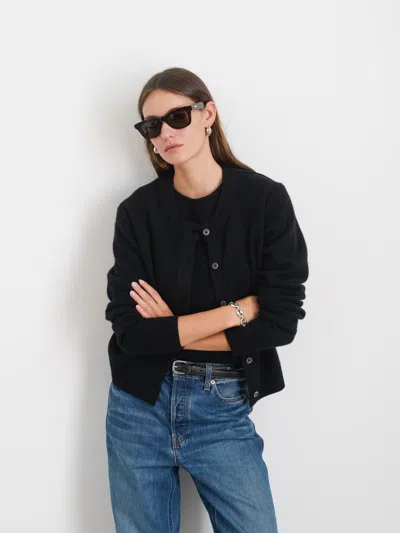 Alex Mill Lucie Cardigan In Cashmere In Black