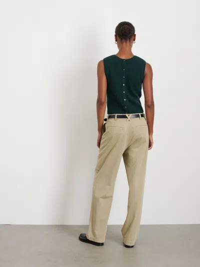 Alex Mill Lucie Vest In Cashmere In Cypress Green