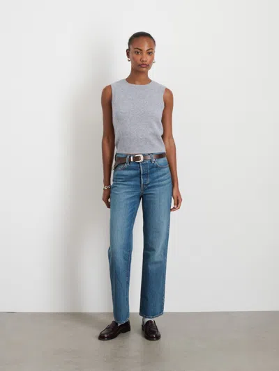 Alex Mill Lucie Vest In Cashmere In Icy Grey