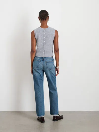 Alex Mill Lucie Vest In Cashmere In Icy Grey