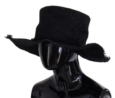Dolce & Gabbana Elegant Black Top Hat - Timeless Fashion Women's Statement In Black