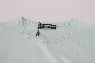 Dolce & Gabbana Multicolor Lace Round Neck Pullover Sweater In Multicolor