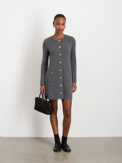 Alex Mill Paris Sweater Dress In Heather Grey