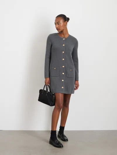 Alex Mill Paris Sweater Dress In Heather Grey