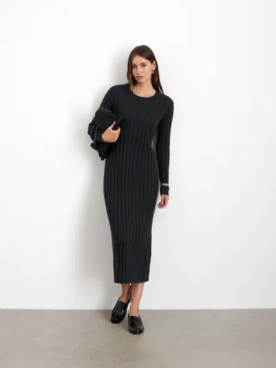 Alex Mill Sadie Sweater Dress In Cotton Cashmere In Charcoal