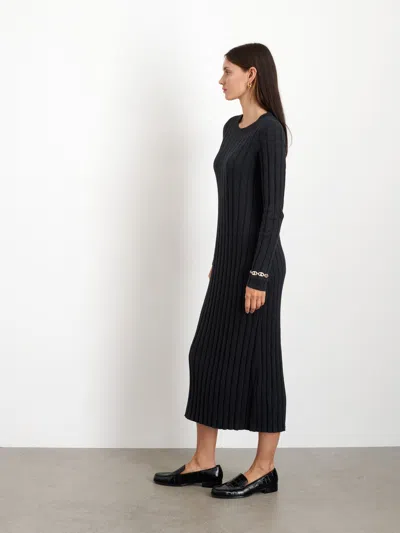 Alex Mill Sadie Sweater Dress In Cotton Cashmere In Charcoal