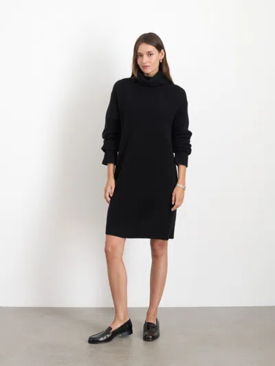 Alex Mill Simone Sweater Dress In Cashmere In Black